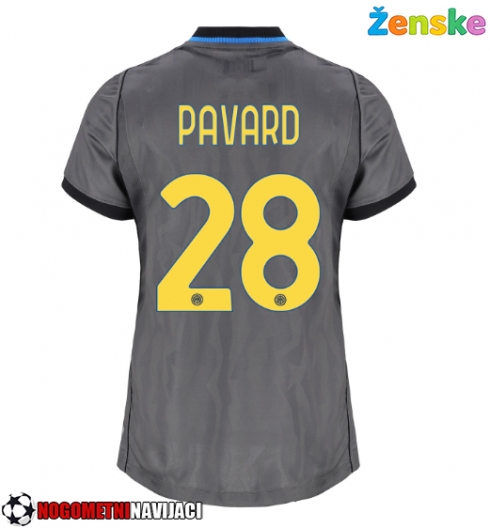 Ženske Nogometnih dresov Inter Milan Benjamin Pavard #28 Tretji 2026-27 Kratki rokavi Ženske Nogometnih dresov Inter Milan Benjamin Pavard #28 Tretji 2026-27 Kratki rokavi